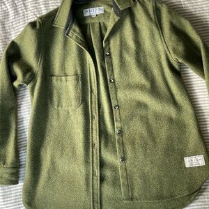 Anian Melton Wool Overshirt